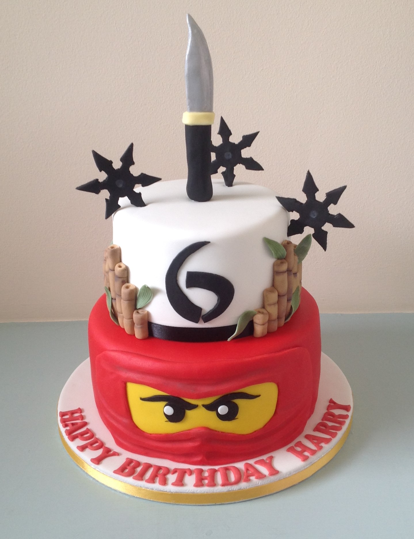 kids Ninja birthday cake